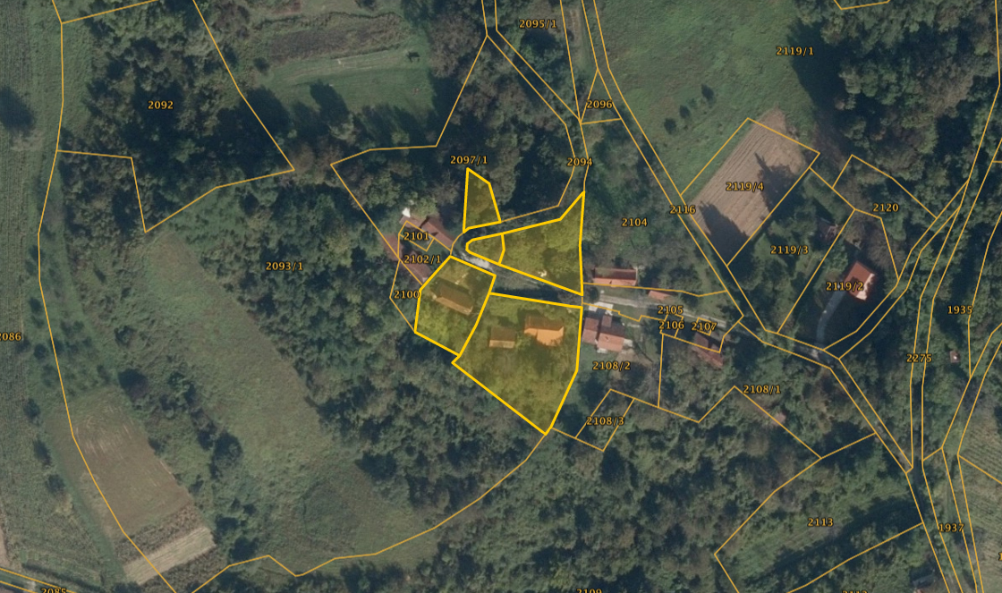 our land with surrounding plots